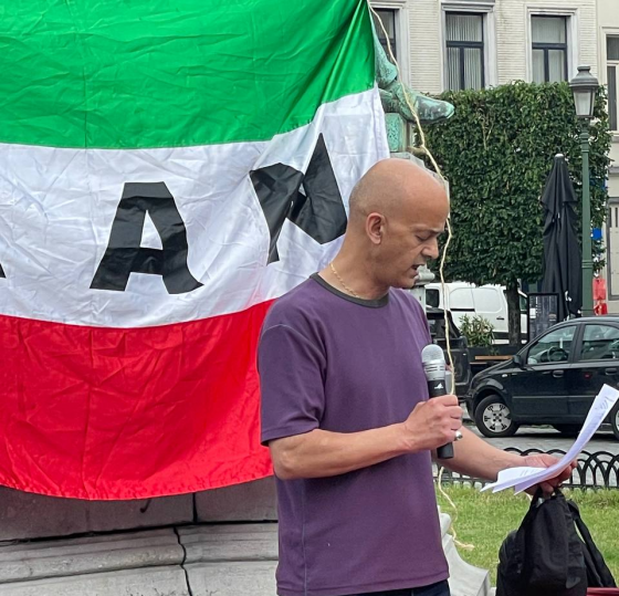 گزارش آکسیون "جمهوریخواهان ایران در بلژیک" روبروی پارلمان اروپا در بروکسل